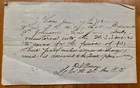 1865 document Saco, Maine man mustered into military service Civil War