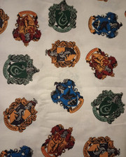 harry potter house crests fun fabric 11 by 9.5 inch