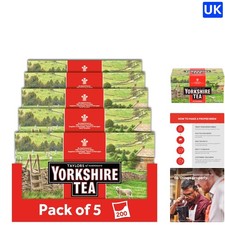 Luxury Yorkshire Black Tea Bags - 200 Count, Caffeinated & Ethically Sourced 0.10 per strip