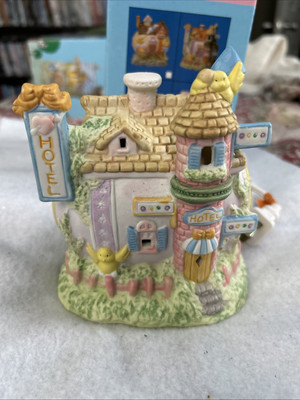 Vintage Hobby Lobby Easter Lighted House Hotel NIB