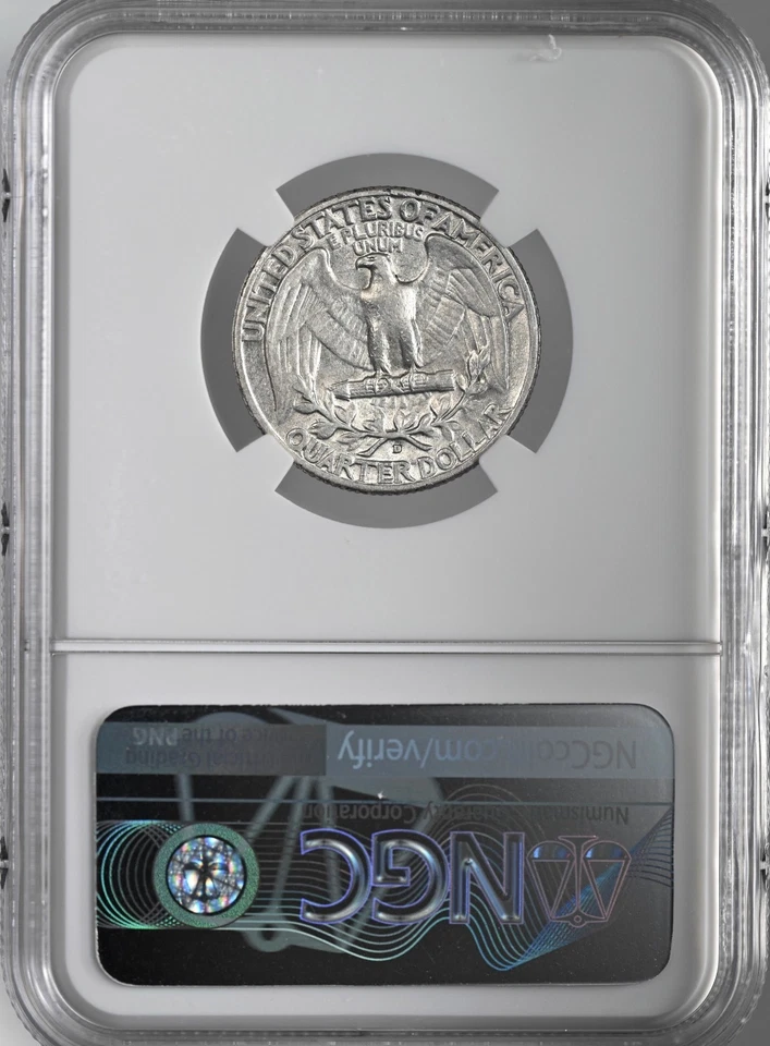 1936-D  25C WASHINGTON SILVER QUARTER DENVER  NGC XF45  #8405238-026 - Image 4 of 4