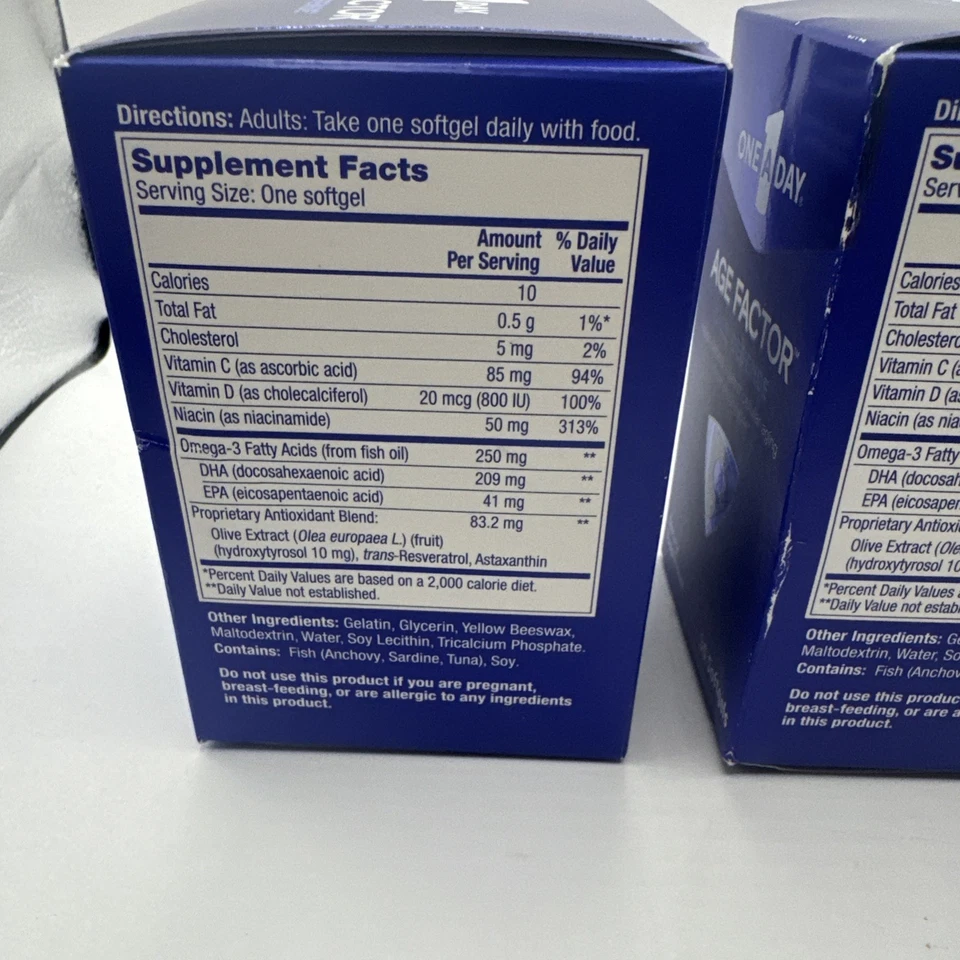 Lote (3) 30 cápsulas blandas función de salud celular defensa celular factor de edad al día Foto 4 de 4