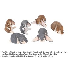 Lop Eared Rabbit Model Cute Realistic Non Toxic Rabbit Model Ornaments for Kids