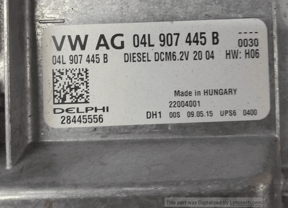 04L906056CR Centralina iniezione SKODA OCTAVIA (5E) 1.6 TDI CR (81Kw) Ber - Immagine 2 di 2