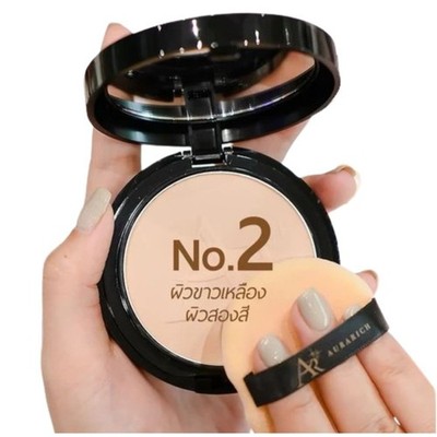 02 New Aura Rich Powder Permium Real Spf50 Foundation PA++++ 15g Color Compact P