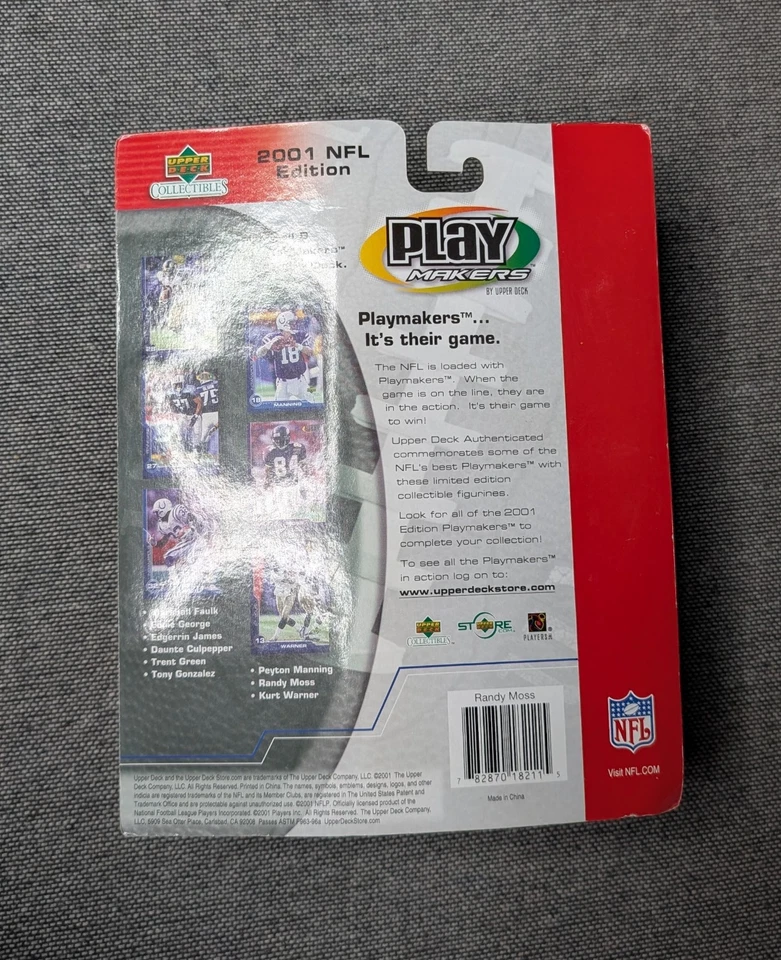 Randy Moss Bobblehead Minnesota Vikings Play Makers Upper Deck 2001 NFL Foto 2 de 4