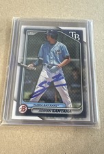 Autographed 2024 Bowman - Prospects Adrian Santana #BP-61 (RC) IP Auto