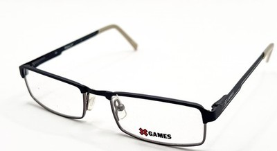 NEW X GAMES GRIND DOWN 412 DARK BLUE/GRAY AUTHENTIC EYEGLASSES 48-17