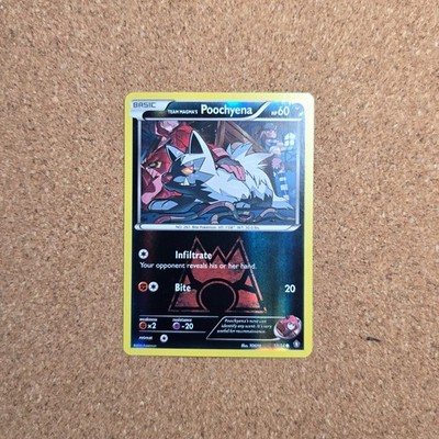 Team Magma's Poochyena  17/34 Double Crisis Pokémon TCG Reverse Holo Common *B3