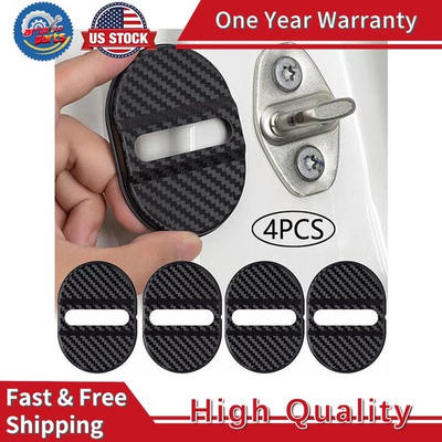 #ad 4PC Car Door Lock Protective Cover Silicone Shockproof Cushion Trim Accessories $2.99