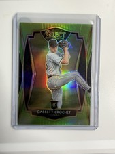 2021 Panini Select - Premier Garrett Crochet #187 Neon Green Prizm /99 (RC)