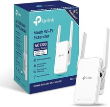 TP-Link RE315 AC1200 Wi-Fi Range Extender Booster Dual Band 5G Internet, UK Plug