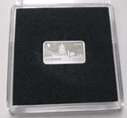 2019 Fine Silver Ingot Bar 2.5G .999 London Bridge Houses Parliament Half Dollar