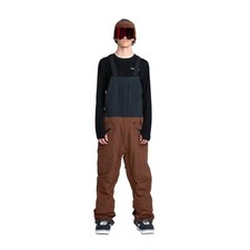 Volcom Rain Gore-Tex Bib Overall Men's Snow Pants, Brown, Large