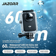 JAZORR 60m Invisible Waterproof Case for DJI Osmo 360 II / Osmo 360 Camera