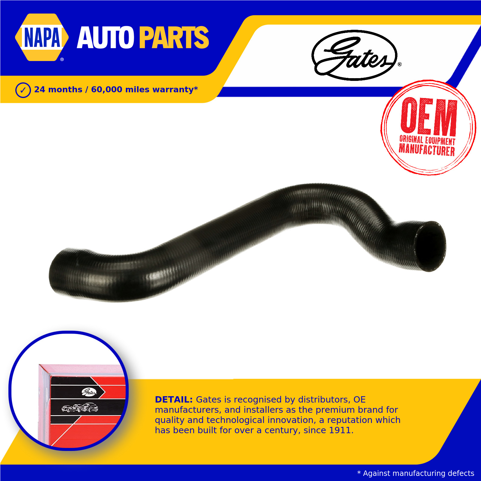 Radiator Hose 05-5660 Gates Coolant 1727619 427555660 Genuine Quality Guaranteed
