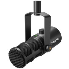Maono USB/XLR Dynamic Microphone All Metal With One-Touch Mute Headphone Jack