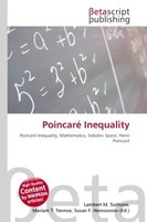 Lambert M. Surhone (U. A.) | Poincaré Inequality | Taschenbuch | Englisch (2026)