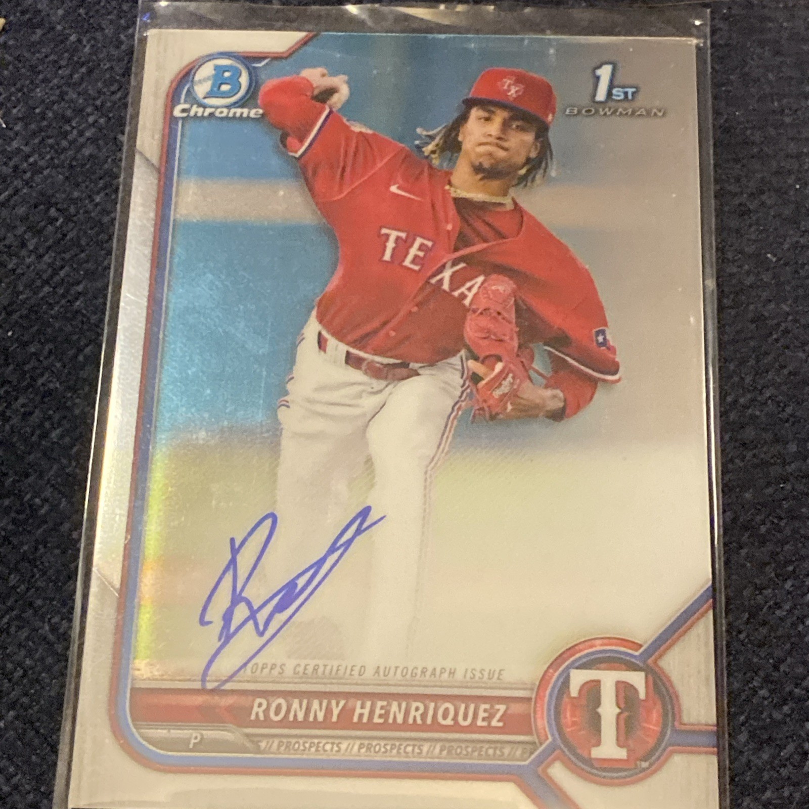 2022 Bowman - Chrome Prospect Autographs Ronny Henriquez #CPA-RH (AU, RC)