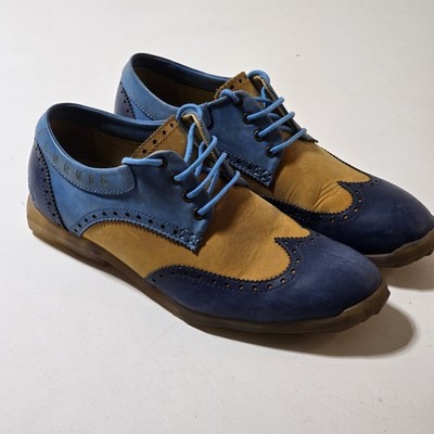 John Fluevog Shoes Men 9 Future Round Toe Orbit Brogue Wingtip Derby