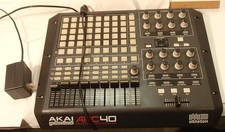 Black AKAI Professional APC40 Ableton Live MIDI Controller cables