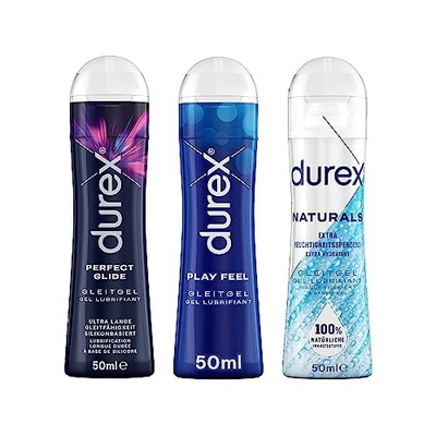 Durex Gleitgel Ausprobierpaket für Sie und Ihn mit 3 verschiedenen Artikeln