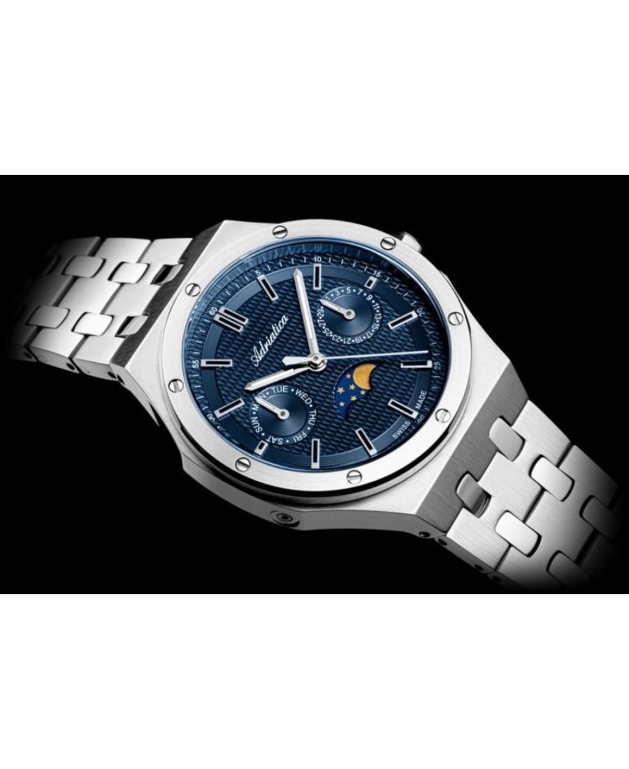 ADRIATICA Women Quartz Casual Watch Classic Dress Blue Dial Waterproof Swiss Fas image 4