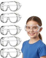 10 Pieces Kids Safety Goggles, Lightweight Polycarbonate Lenses and PVC Frame...
