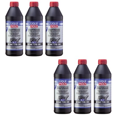 6x 1 Liter Liqui Moly 4421 Vollsynthetisches Hypoid-Getriebeöl (GL5)LS SAE 75W-1