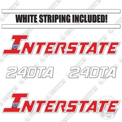 Fits Interstate 24DTA Decal Kit Flatbed Trailer - 7 YEAR OUTDOOR 3M VINYL!