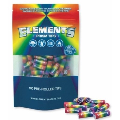 1x Elements Prism Tips Pre Rolled Tips Bulk Regular Lot Smoking Supplies 100