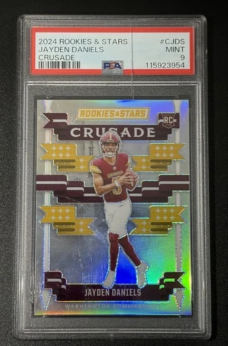 2024 Panini Rookies & Stars - Crusade Jayden Daniels #C-JDS Silver (RC)  CRACKED