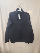 Men's Quilted Snap Pullover Sweatshirt - Goodfellow  Co Dark Gray Size S