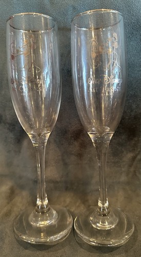 Walt Disney Art Classics CHAMPAGNE GLASSES Promotional Piece MINT