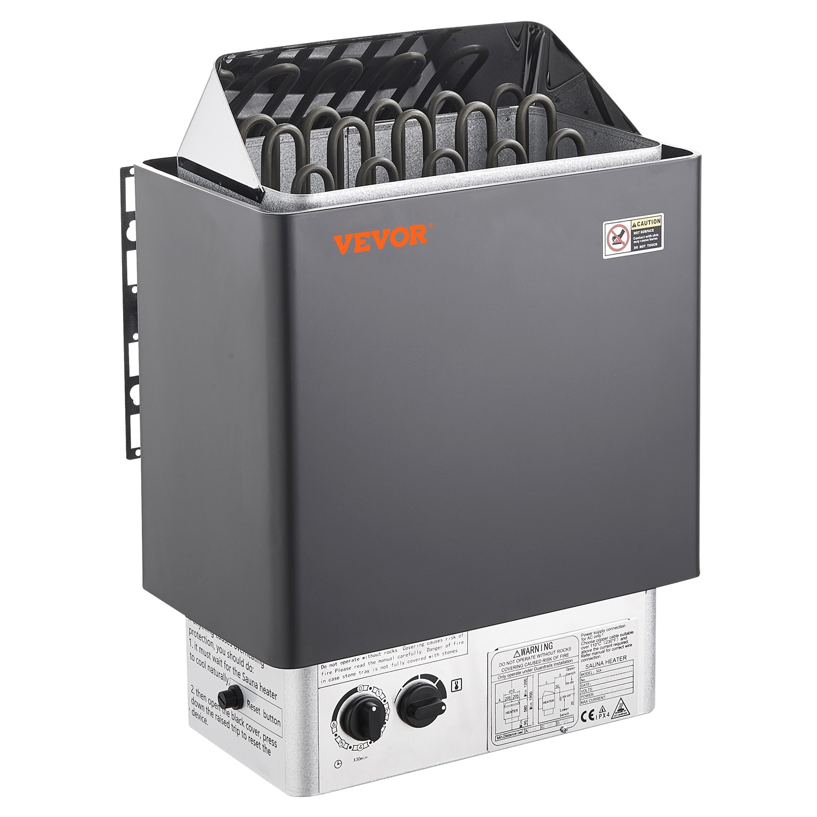 Poêle sauna électrique VEVOR 8 kW avec contrôleur intégré pour cabine de 8 à 12 m³