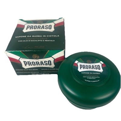 Proraso 150 ML Shaving Soap Bowl Eucalyptus Refreshing Toning Green