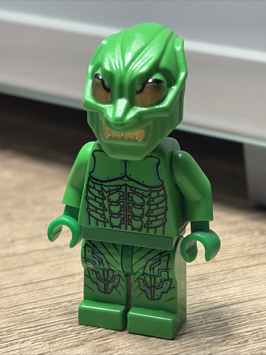 LEGO Spider-man: Authentic Green Goblin 2 gold eyes Minifigure