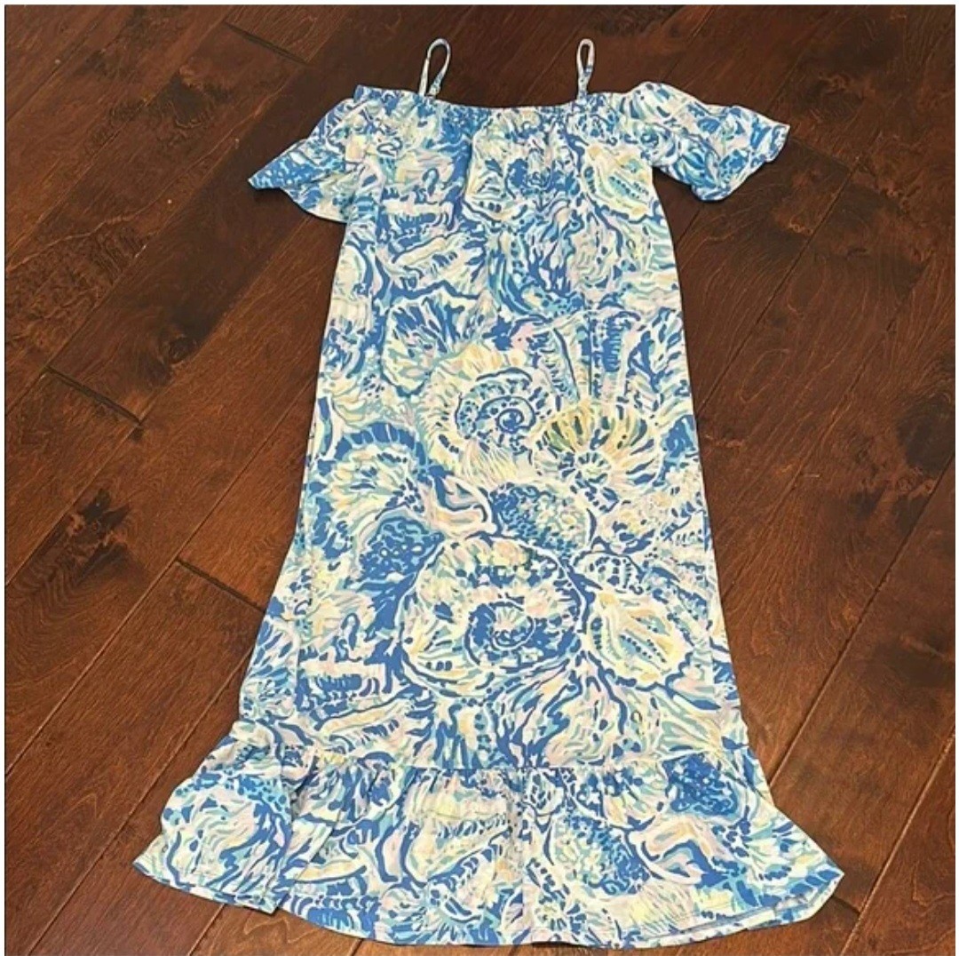 chinese dress ladies Kendry Floral Maxi Dress in Blue
