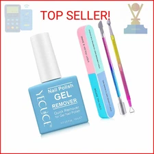 Gel Polish Remover for Nails, Easy & Quick Soak Off Gel Polish Remover in 3-5 Mi