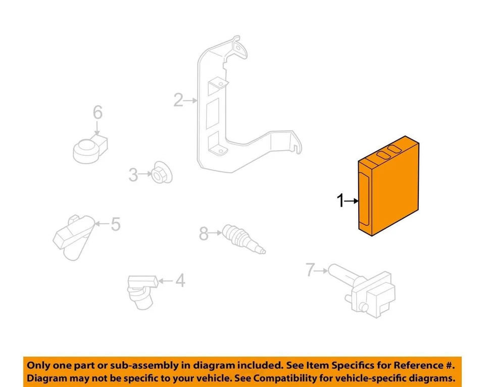 Subaru Outback 2010 módulo de control del motor 3,6 L ECU y soporte 22765AA05B fabricante original Foto 3 de 4