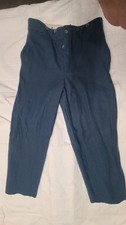 C C Sutlery Civil War Reenactment Confederate Trousers US Foot Sky Blue Wool 32