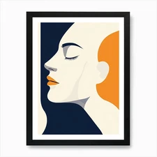 Portrait Of A Woman 658 Art Print F Framed Wall Art Poster Canvas Print Picture