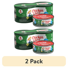 2 pack Chicken of the Sea Chunk Light Tuna in Water, 5 oz, 4 Cans