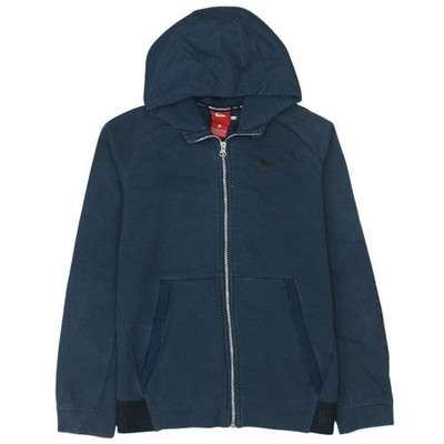 Hoodie Jungen UK Größe L Nike Blau Full Zip