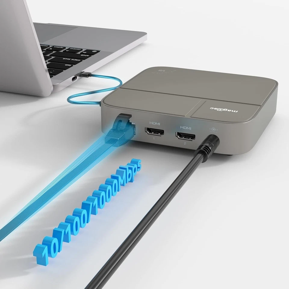 11-in-1 Type C Dock Hub USB C Laptop Docking Station Adapter For MacBook DELL HP - Image 4 of 4