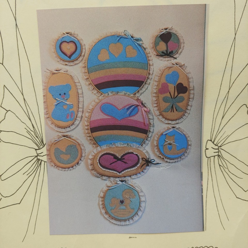 Hoop Ornament Applique Quilt Patterns 3"10" Small Miniature Heart