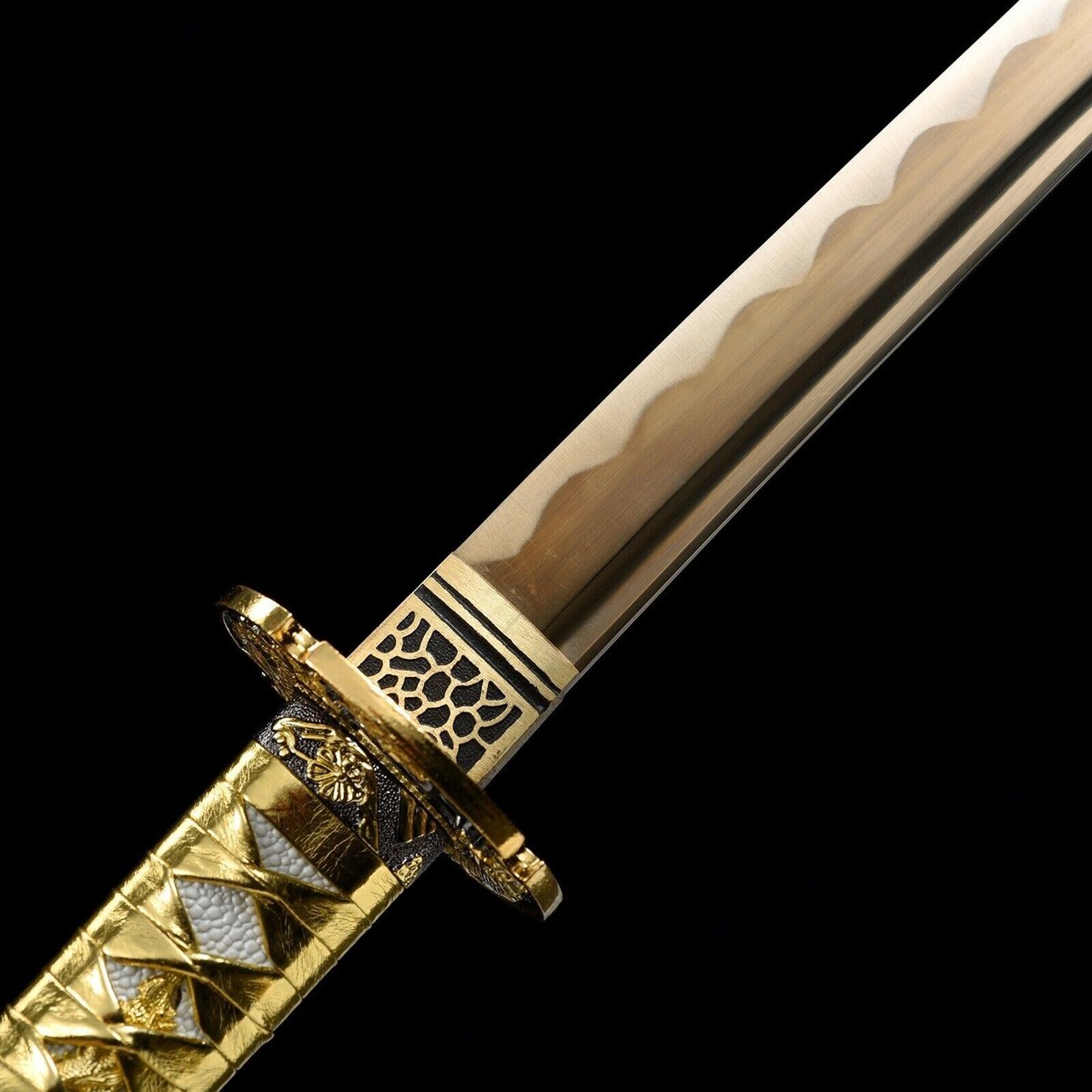 40''Gold Dragon 1095 Steel Katana Japanese Samurai Sword