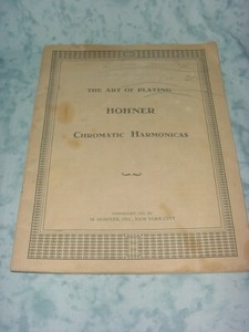 VINTAGE 1937 GENUINE HOHNER HARMONICA SONGBOOK / HAND DRAWN PRODUCT LINE