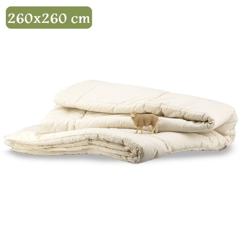 TRAPUNTA MATRIMONIALE PURA LANA 260 x 260 CM | LA FILIERA DELLA LANA