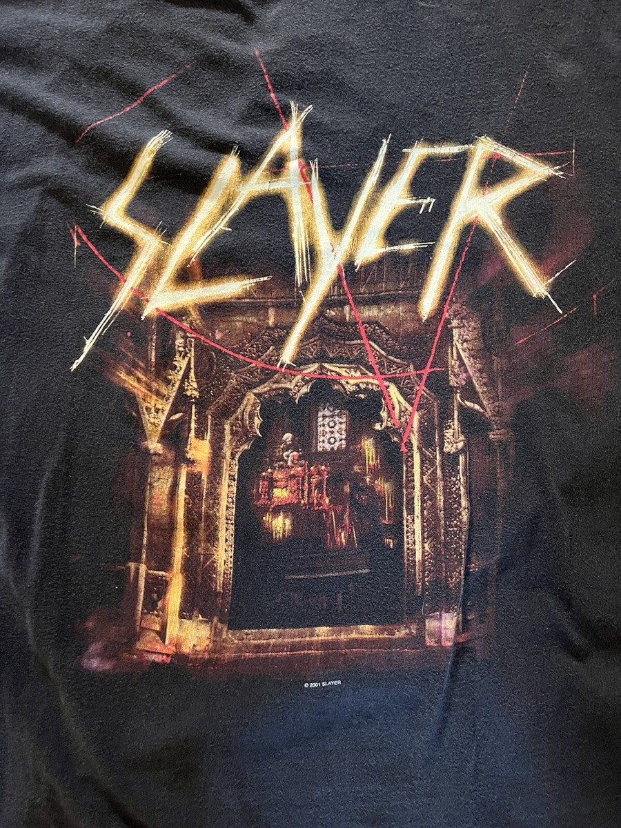 VTG Slayer God Hates Us All Tour Xl Shirt 80's 90's Pantera